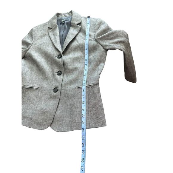 Talbots Blazer Black Plaid Business Office Work Career Preppy Corporate Size 8 - Picture 14 of 14